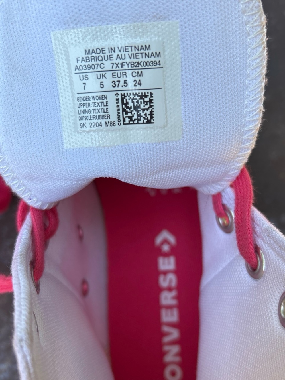 Converse Chuck Taylor All Star Lift Hi Pink Ombré Platform Sneakers Women’s 7